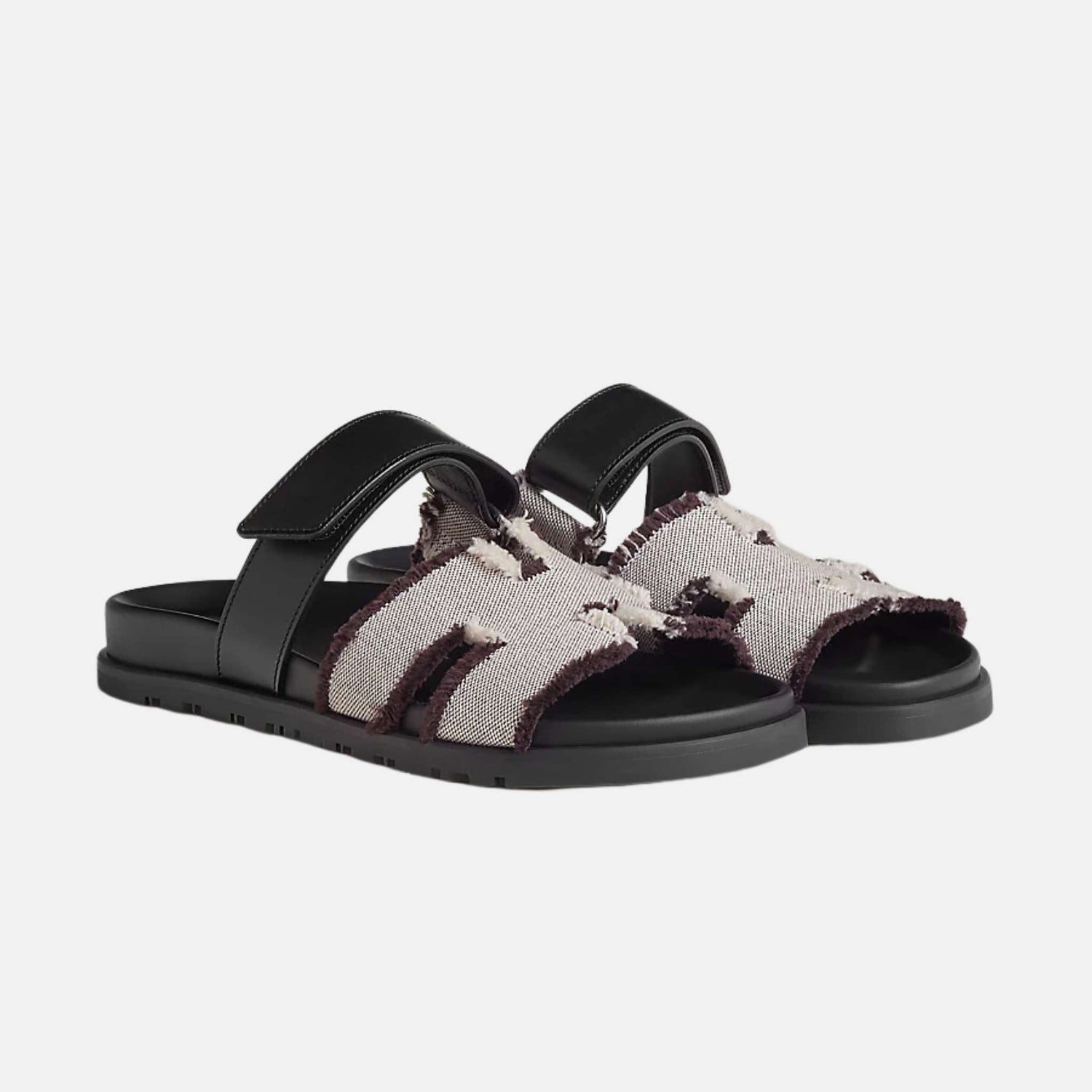 Chypre Sandal Fringed H Canvas Women