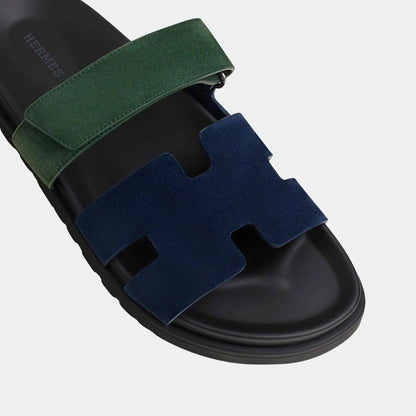 Chypre Sandals Two Tone Suede Goatskin Men