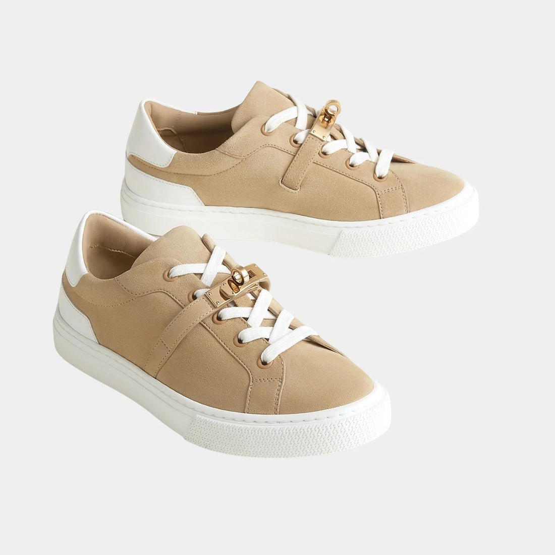 Day Sneakers in Calfskin and Suede Goatskin
