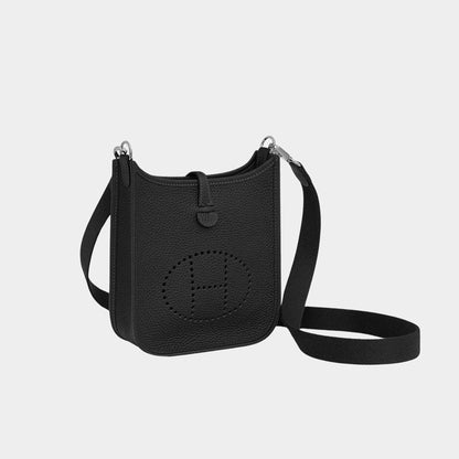 Mini Evelyne 16 Amazone 112cm Taurillon Clemence Black PHW