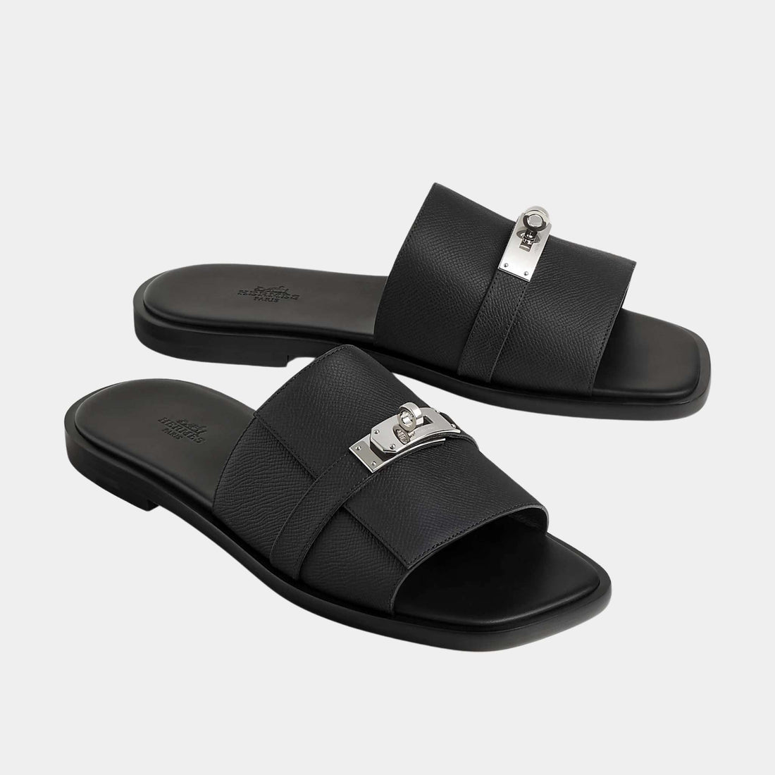 Gabriel Sandal Epsom Calfskin Palladium Plated Buckle