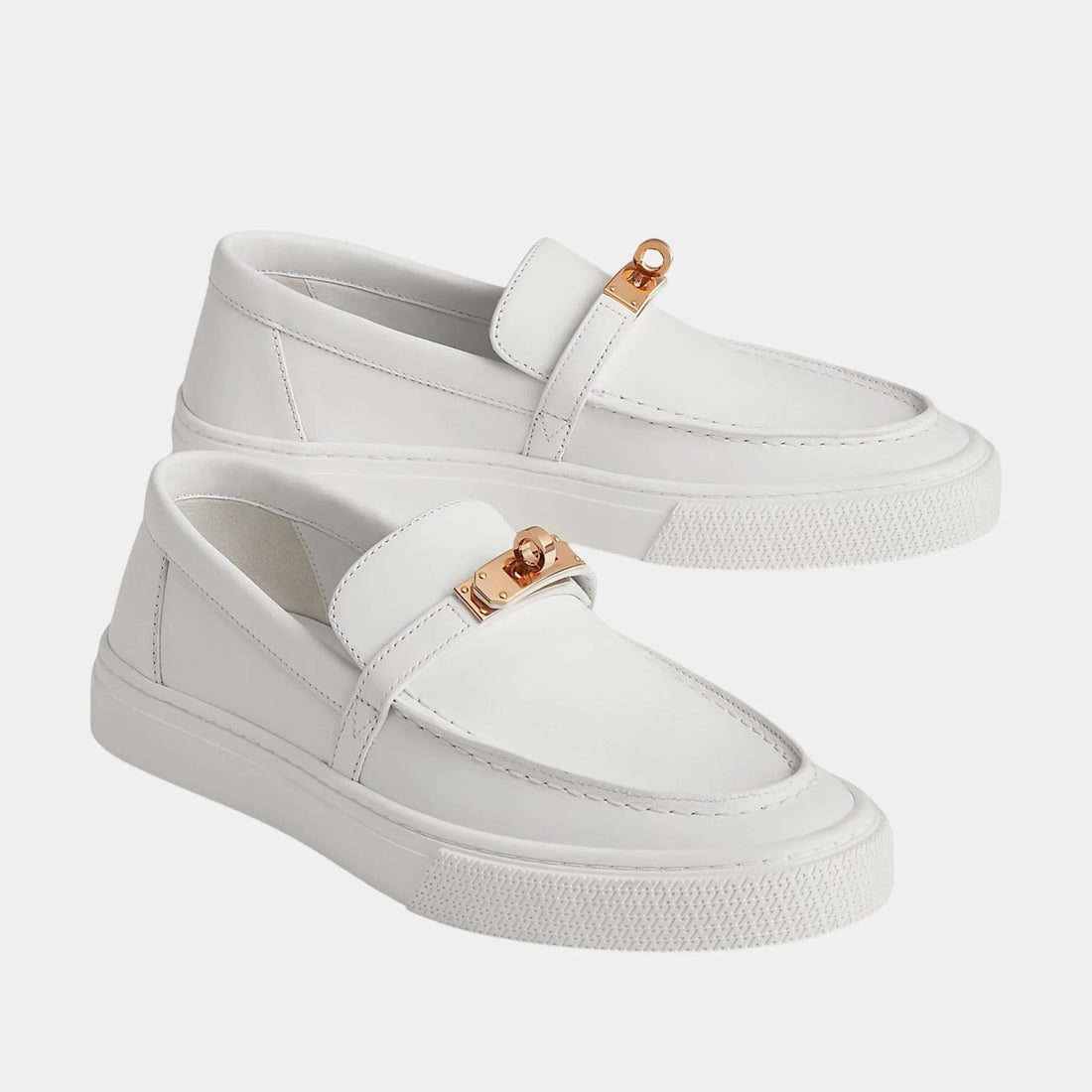 Game Slip-on Sneaker Calfskin with Rose Gold Buckle