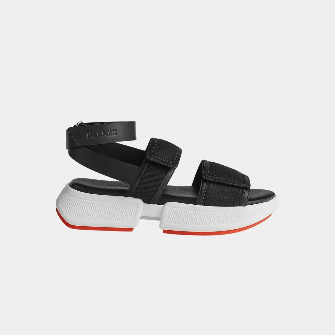 Geek Sandal Stitched Mesh And Calfskin