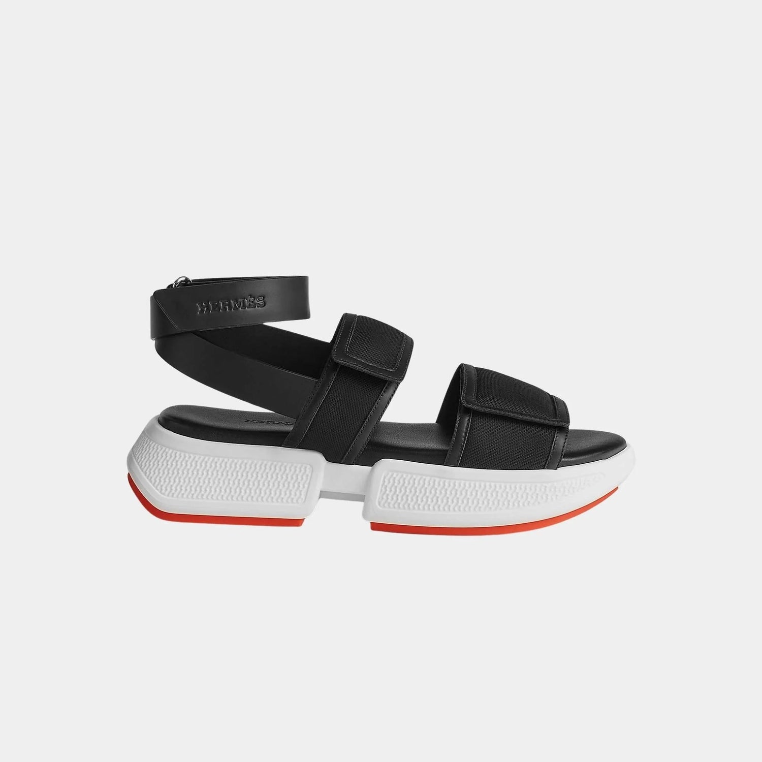 Geek Sandal Stitched Mesh And Calfskin