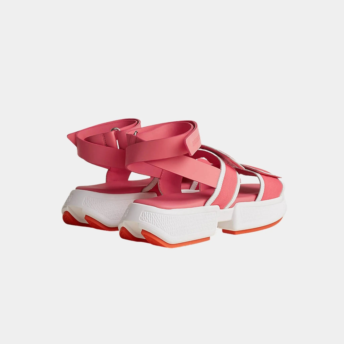 Geek Sandal Stitched Mesh And Calfskin Rose Du Desert