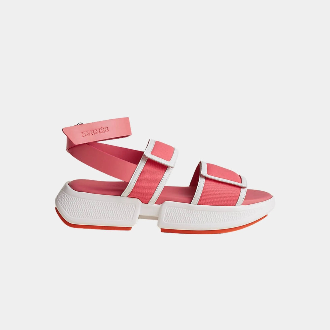Geek Sandal Stitched Mesh And Calfskin Rose Du Desert