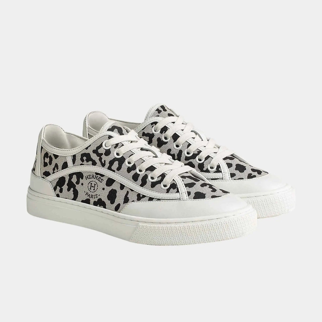 Get Sneakers in Printed H Canvas and Calfskin