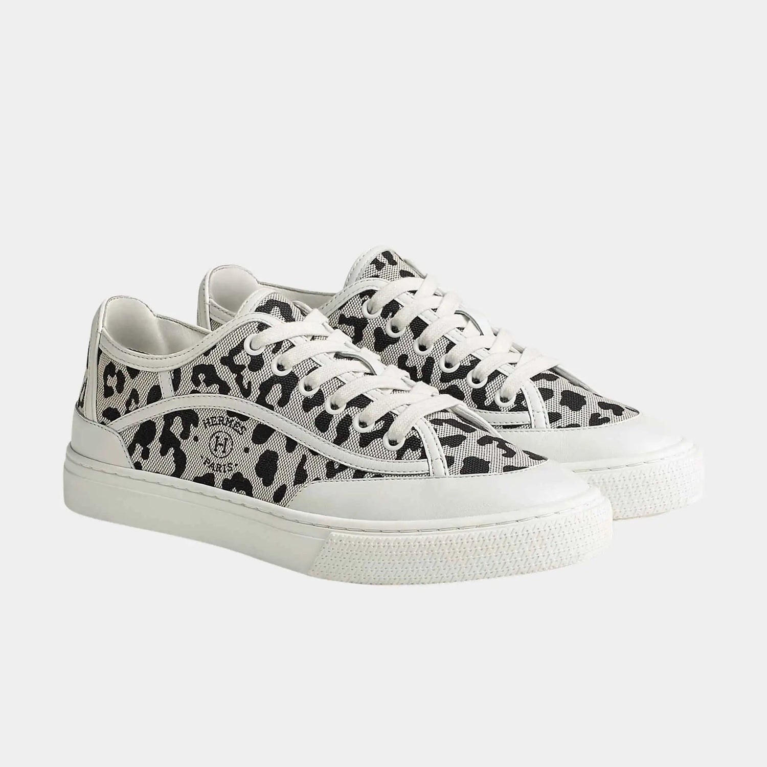 Get Sneakers in Printed H Canvas and Calfskin