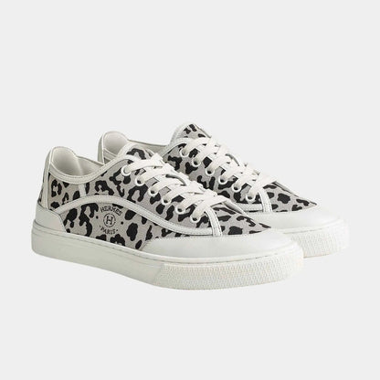 Get Sneakers in Printed H Canvas and Calfskin