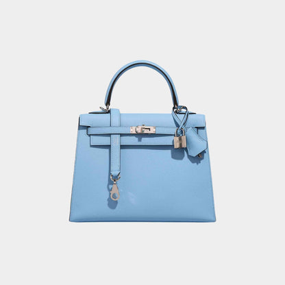 Kelly 25 Epsom Bleu Celeste PHW