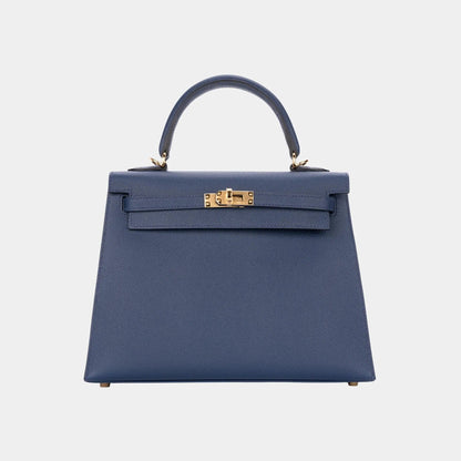 Kelly 25 Epsom Bleu Navy GHW