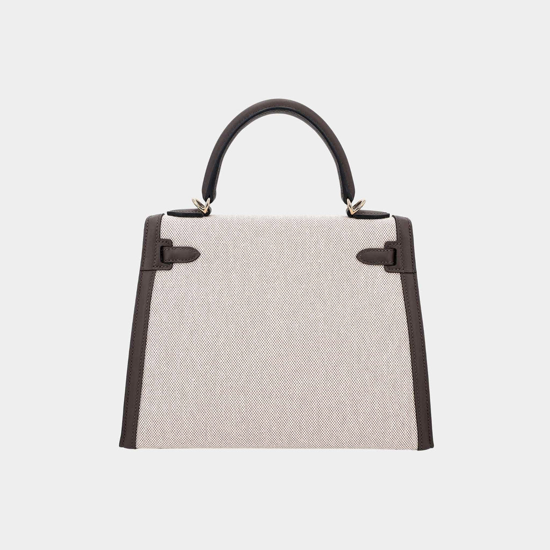 Kelly 25 Sellier Swift-Canvas Beige/Ecorce PBHW
