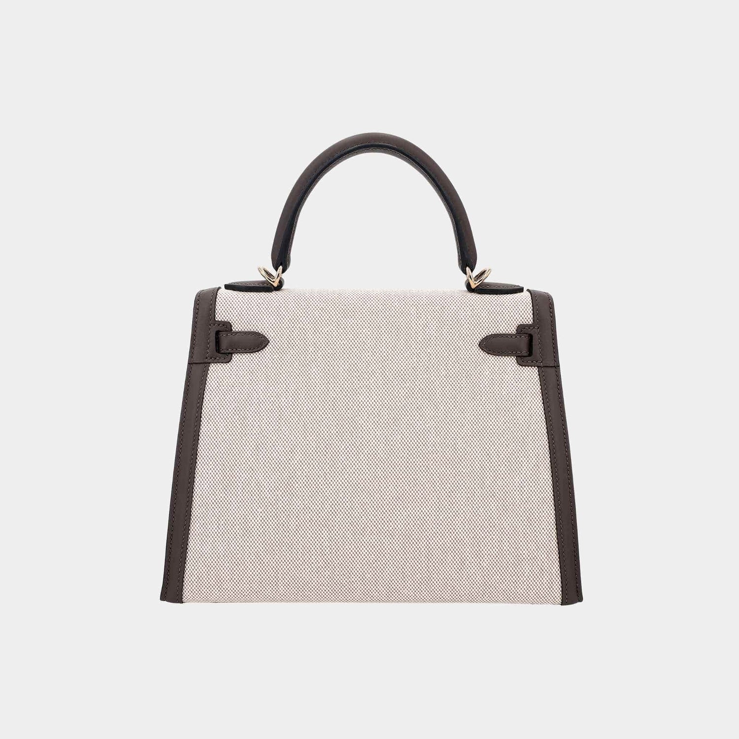 Kelly 25 Sellier Swift-Canvas Beige/Ecorce PBHW