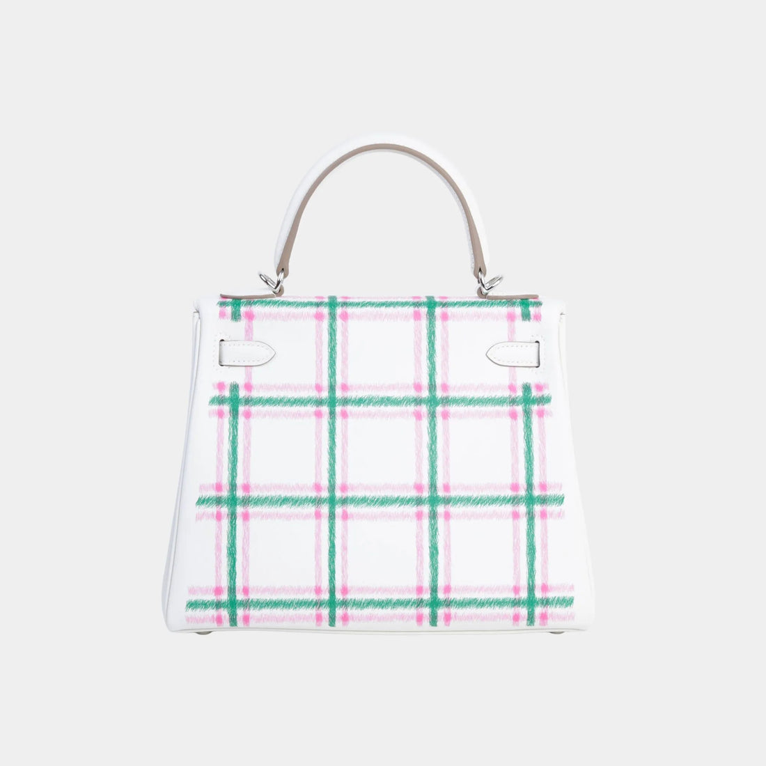 Kelly 25 Swift Gris Pale/Vert Moyen/Rose Bubblegum PHW
