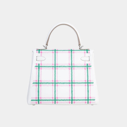 Kelly 25 Swift Gris Pale/Vert Moyen/Rose Bubblegum PHW