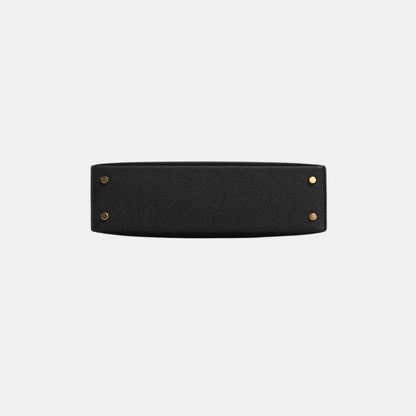 Kelly Mini Epsom Black GHW