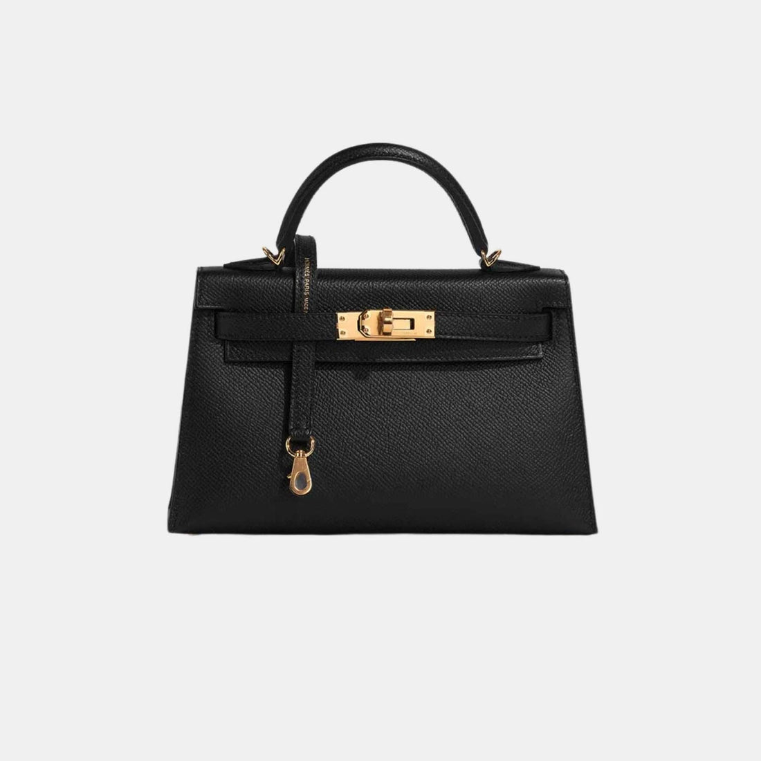 Kelly Mini Epsom Black GHW