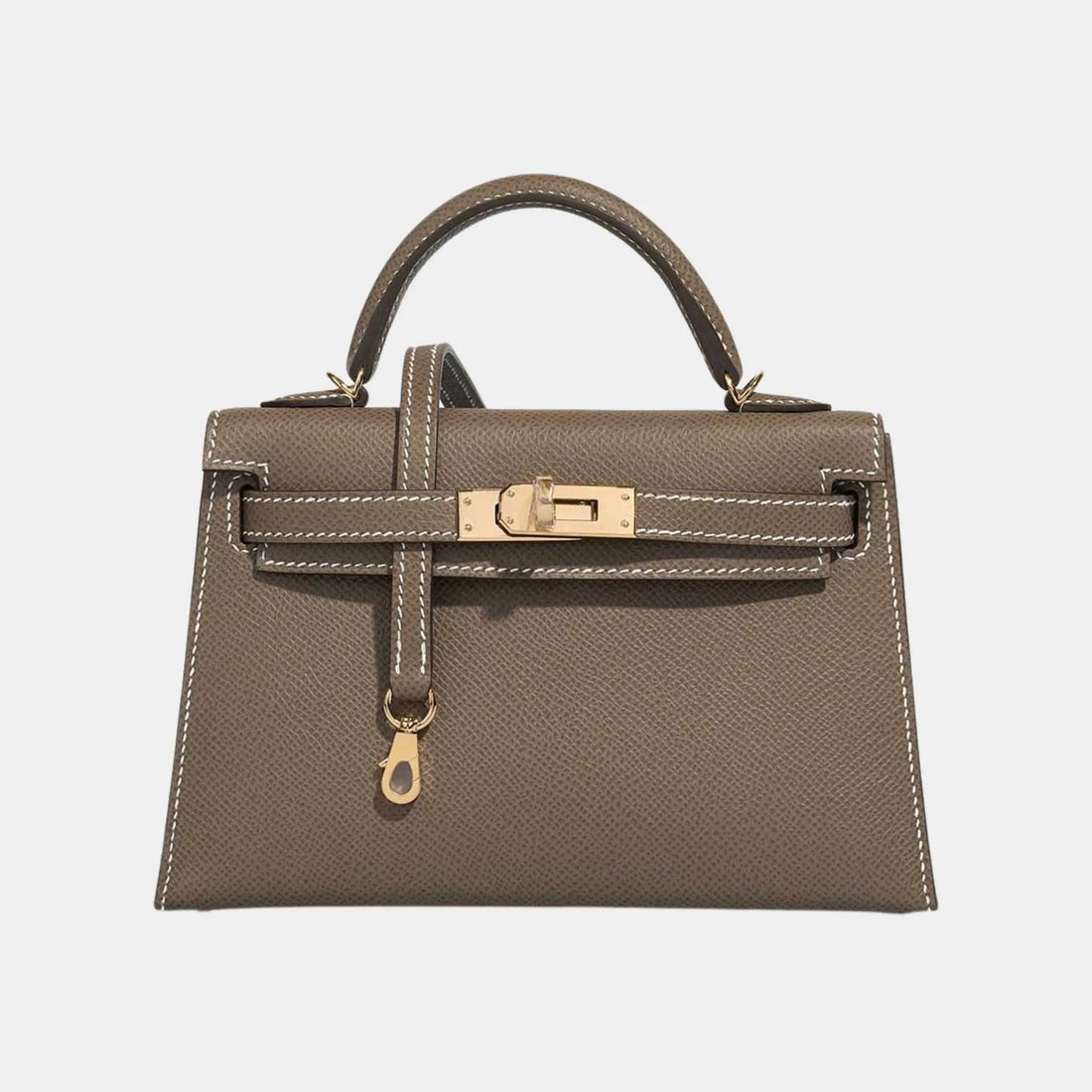 Kelly Mini Epsom Etoupe GHW