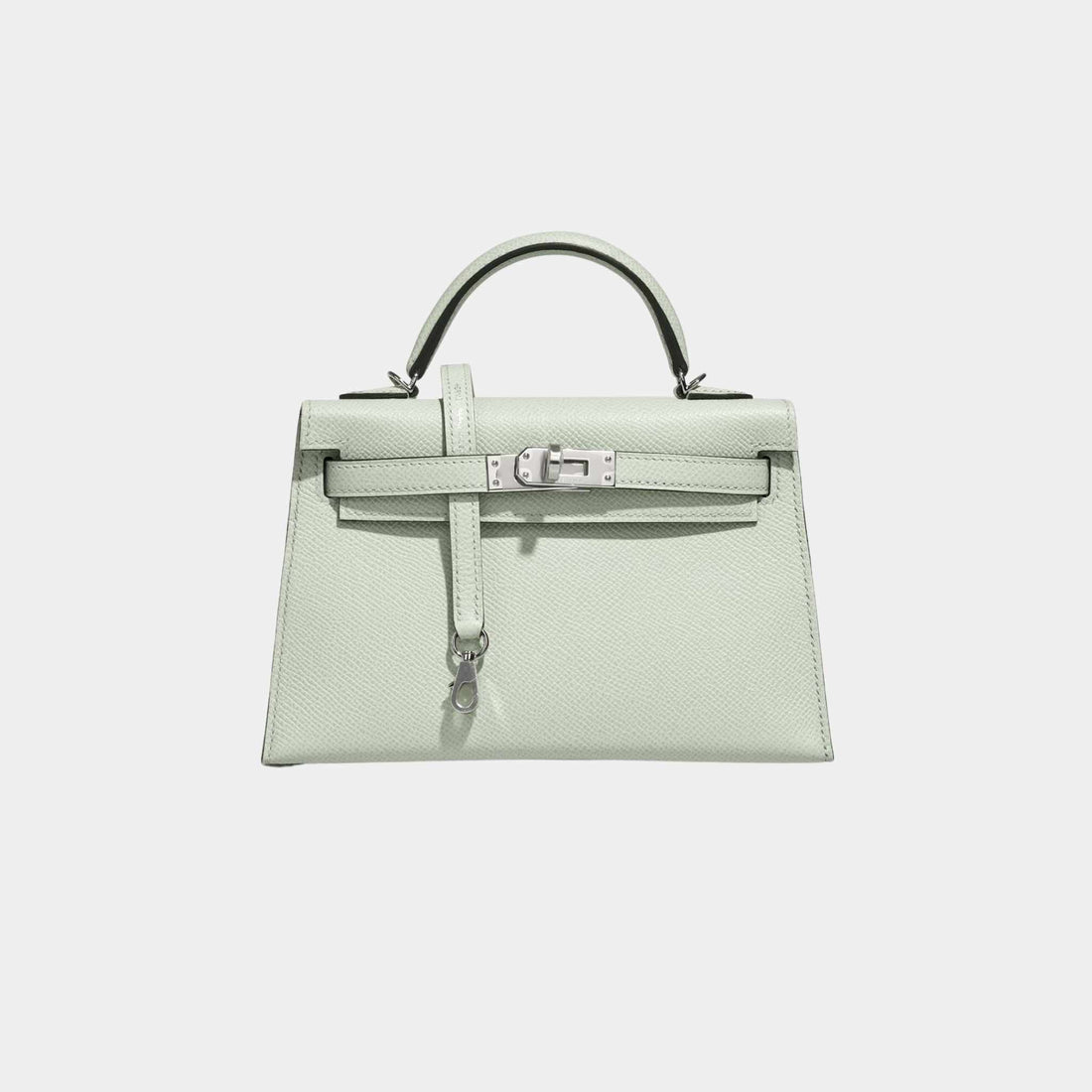 Kelly Mini Epsom Vert Fizz PHW