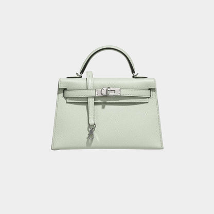 Kelly Mini Epsom Vert Fizz PHW