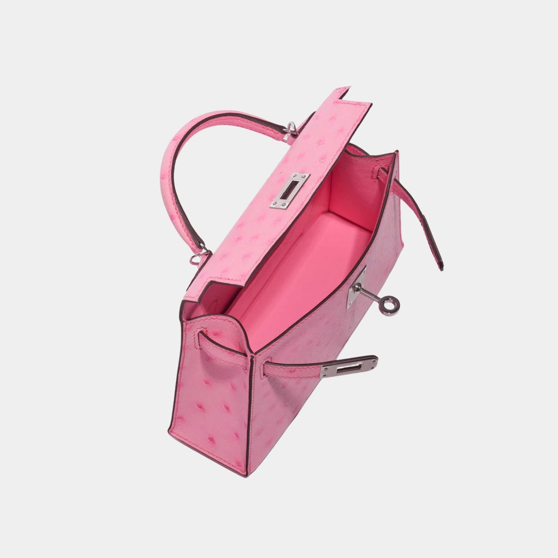 Kelly Mini II 20 In 5P Bubblegum Ostrich PHW