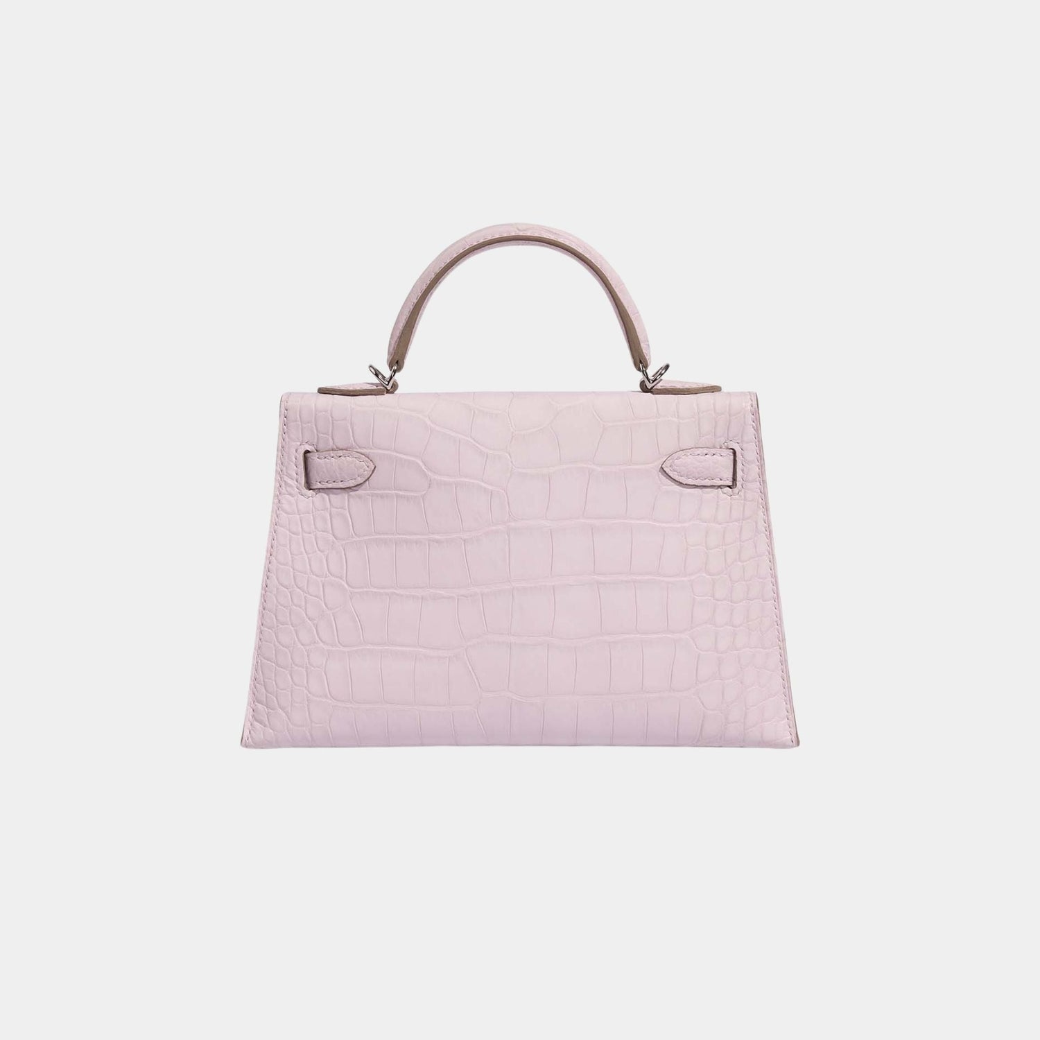 Kelly Mini Matte Alligator Borreal Mauve Pale PHW