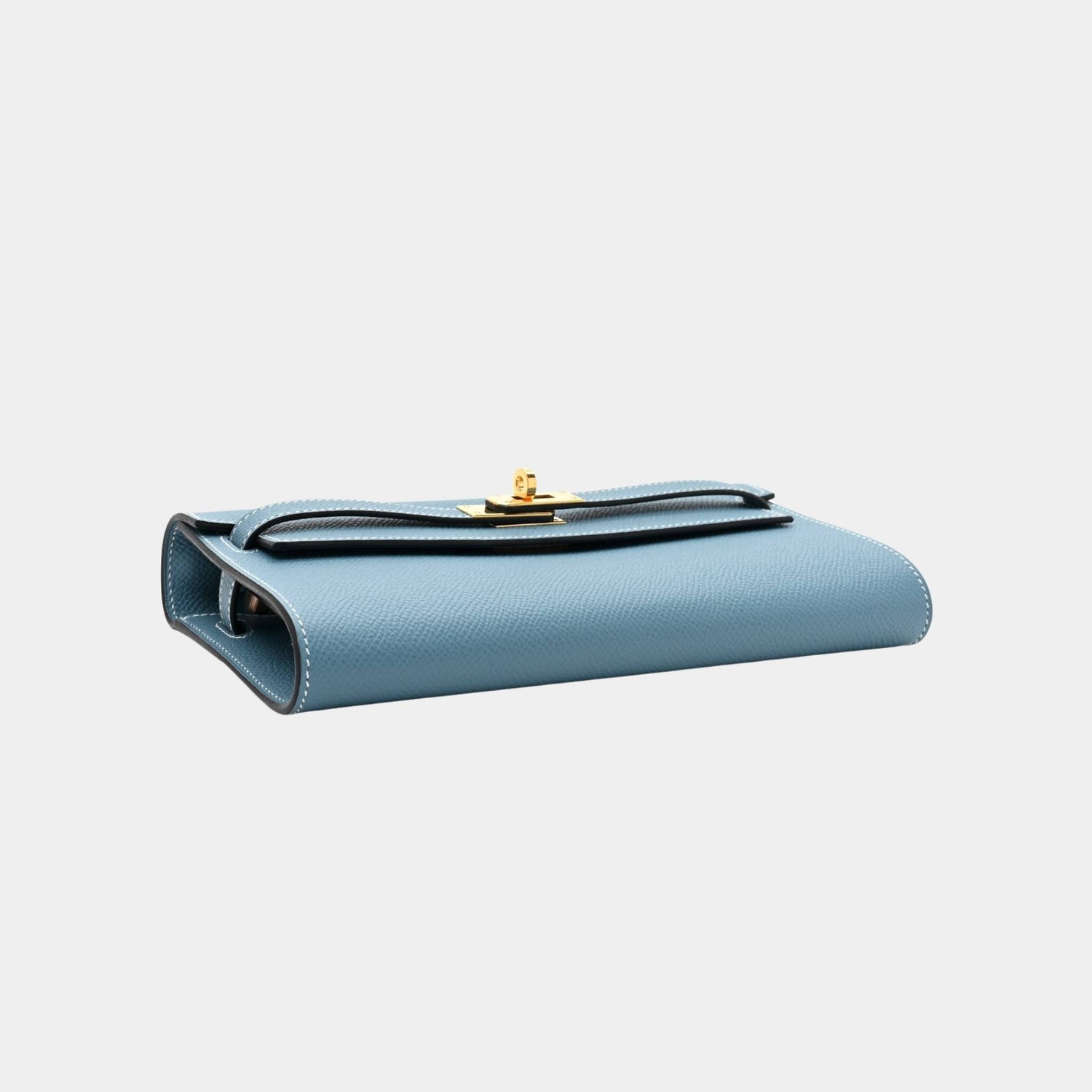Kelly Wallet To Go Bleu Jeans GHW