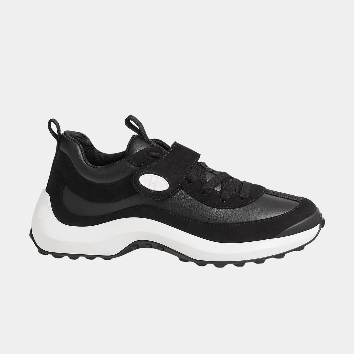 Loop Sneakers in Calfskin and Suede Goatskin