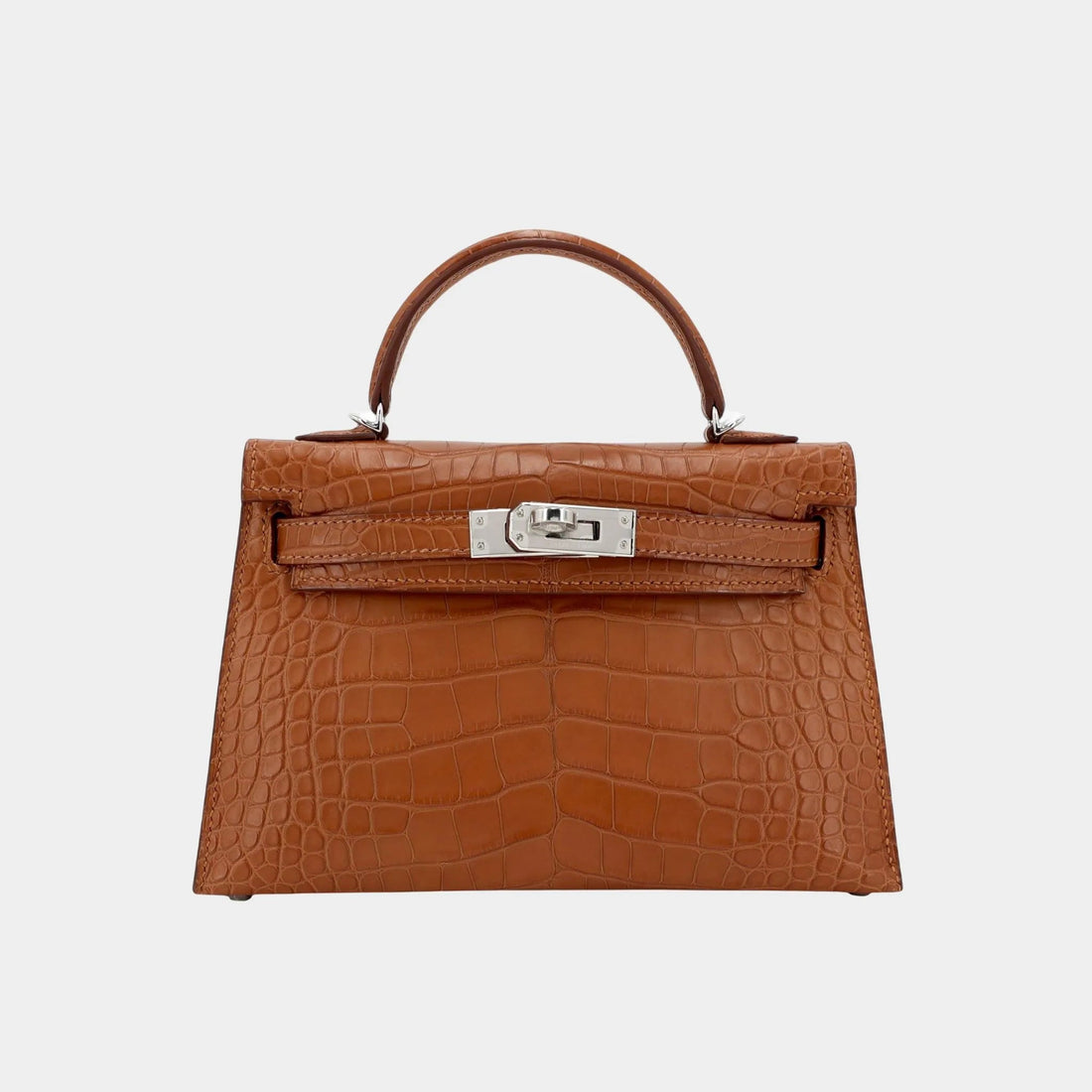 Mini Kelly Alligator Gold PHW