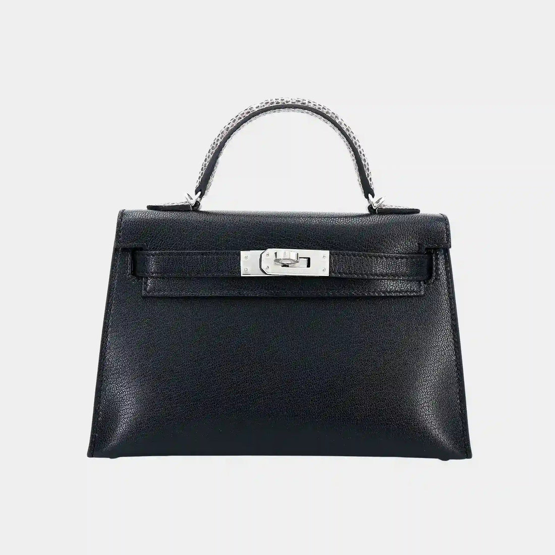 Mini Kelly II Chamkila-Lizard Black/Ombre PHW