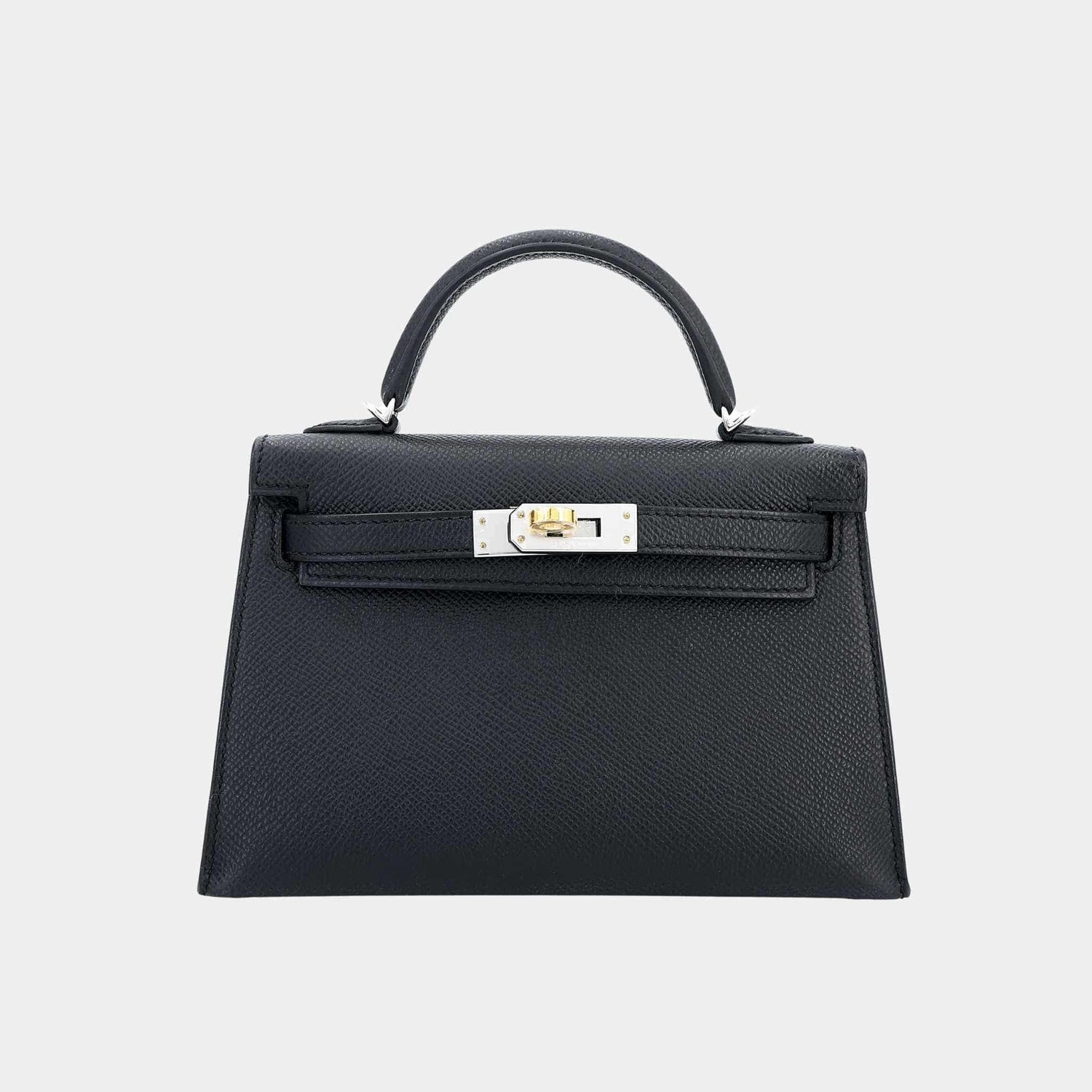 Mini Kelly II Epsom Black ELHW