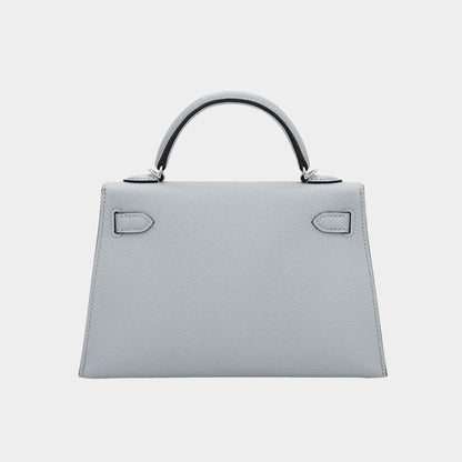 Mini Kelly II Epsom Bleu Glacier PHW