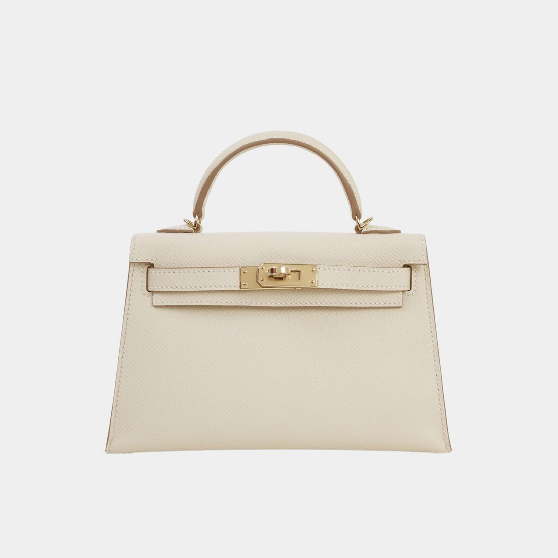 Mini Kelly II Epsom Craie PBHW