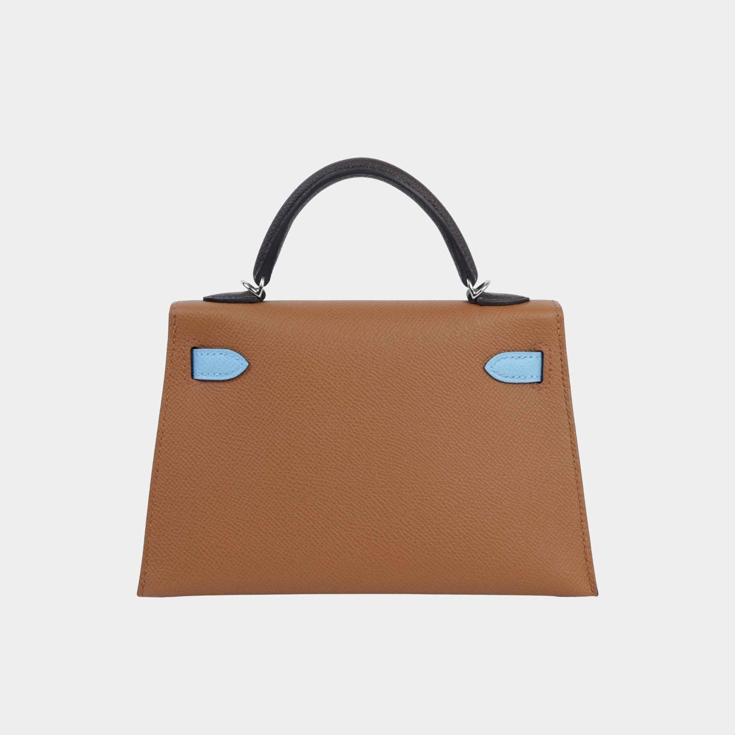 Mini Kelly II Epsom Gold/Ecorce/Celeste PHW