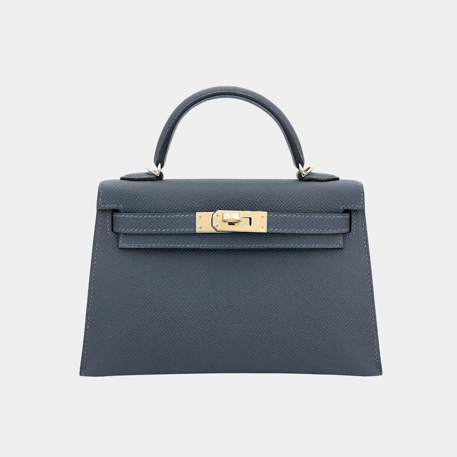 Mini Kelly II Epsom Gris Misty PBHW