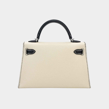 Mini Kelly II HSS Epsom Nata/Black PHW