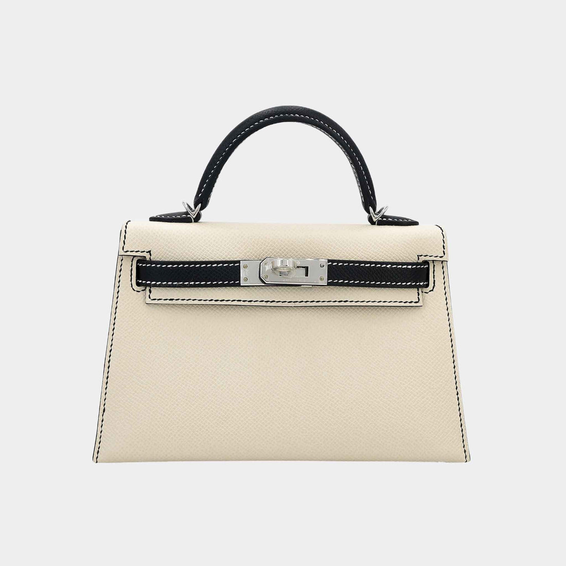 Mini Kelly II HSS Epsom Nata/Black PHW
