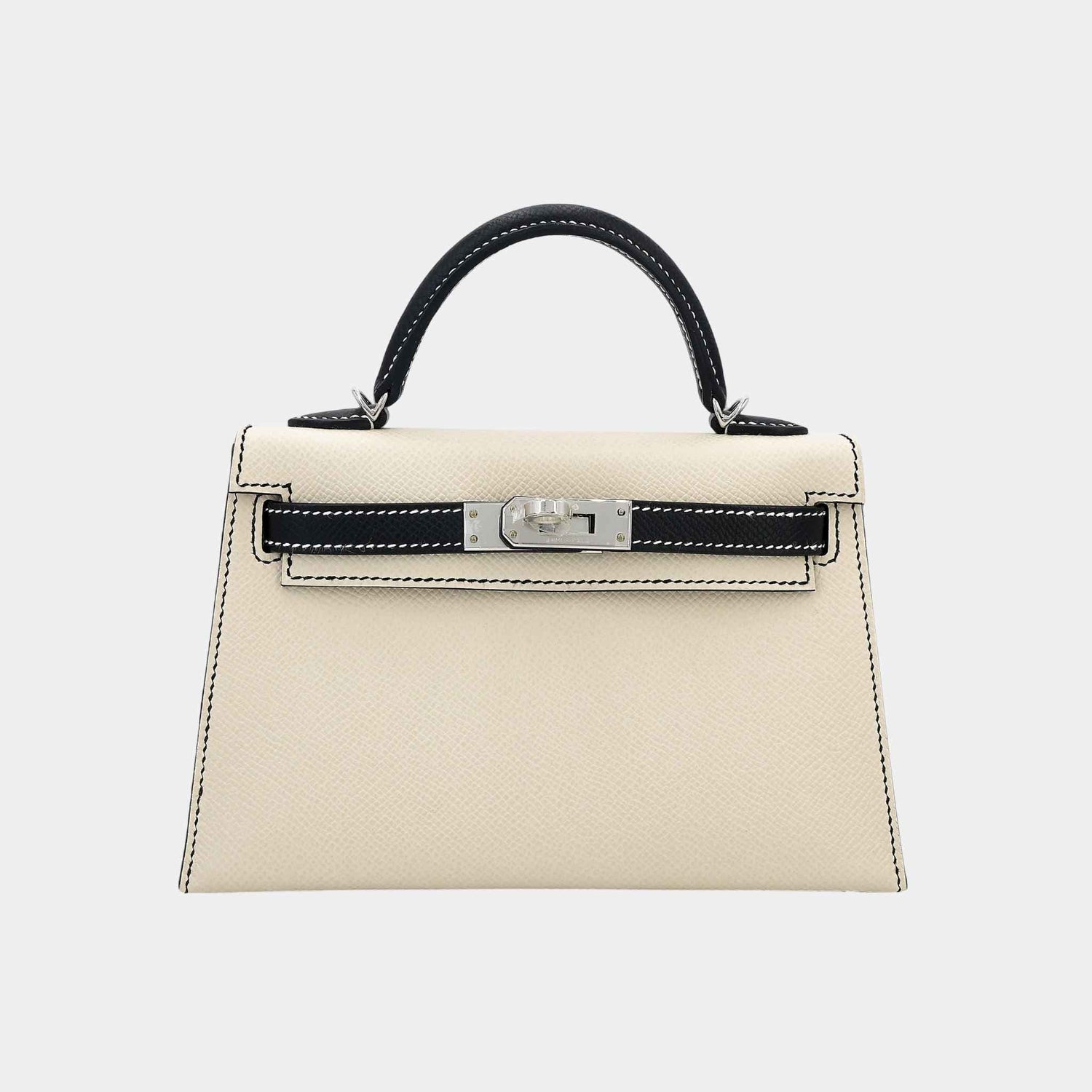 Mini Kelly II HSS Epsom Nata/Black PHW
