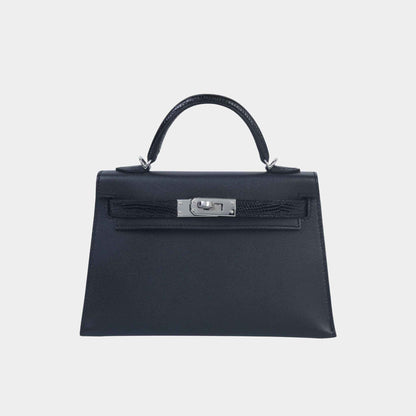 Mini Kelly II Touch Lizard-Madame Black PHW