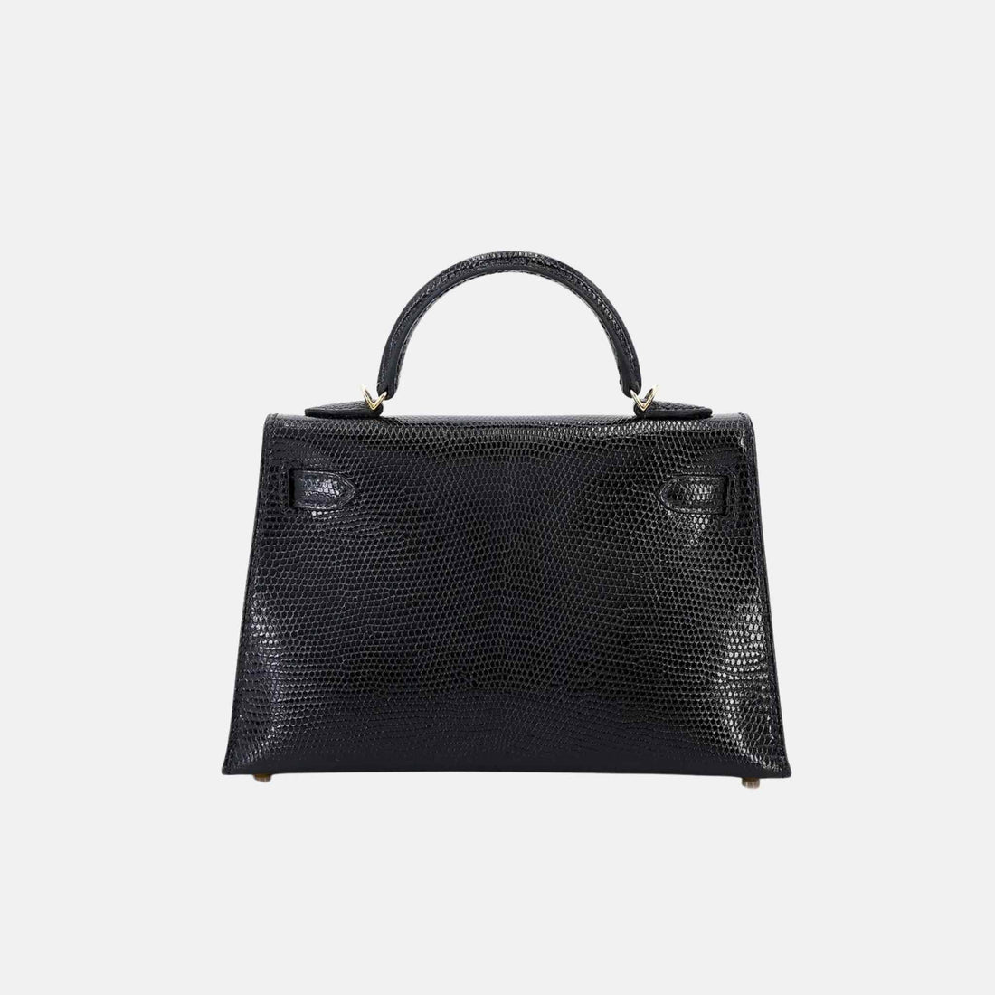 Mini Kelly II Lizard Black GHW