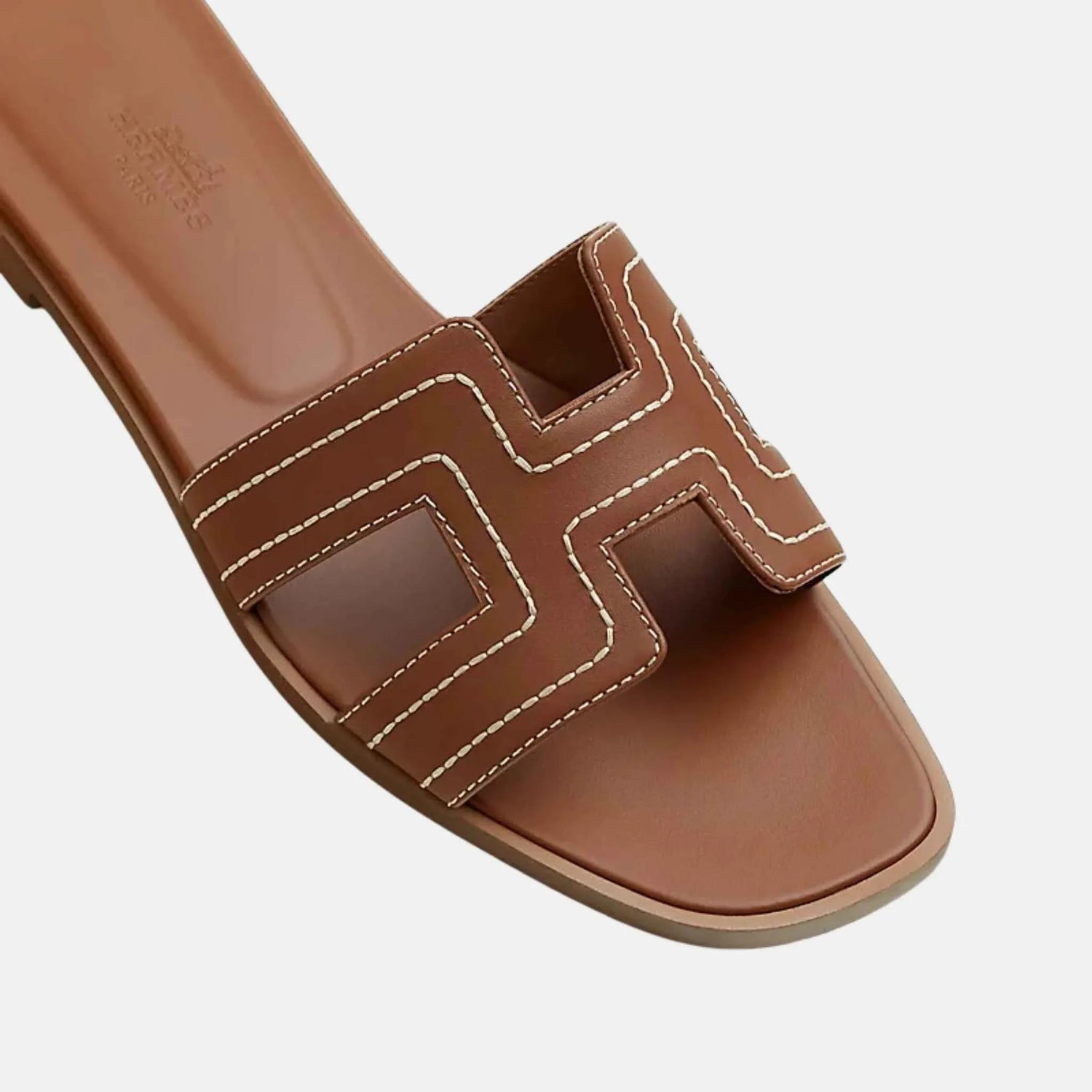 Oran Sandal Embroidered Calfskin