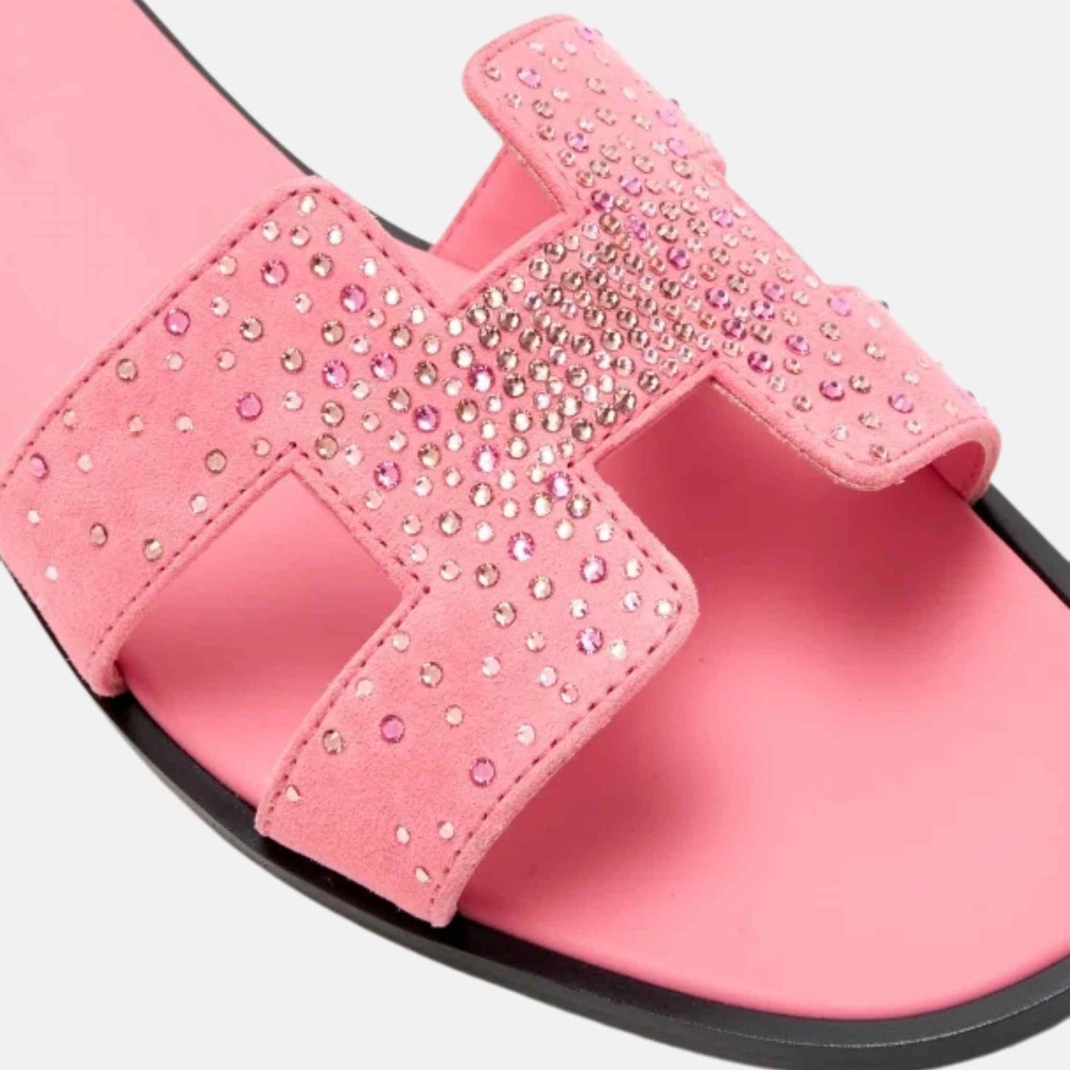 Oran Sandals With Dazzling Rhinestones