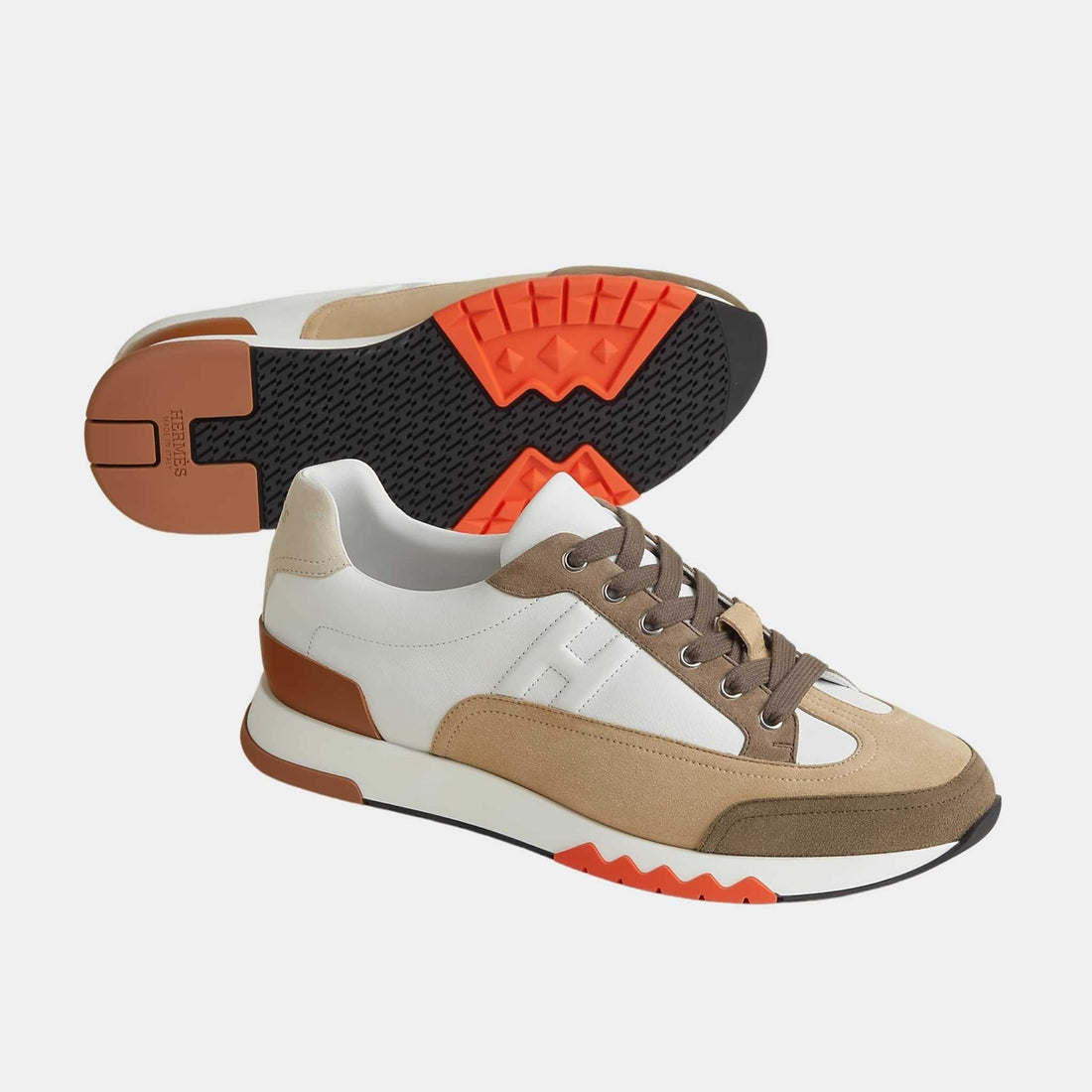 Trail Sneaker Multicolore Suede and Calfskin