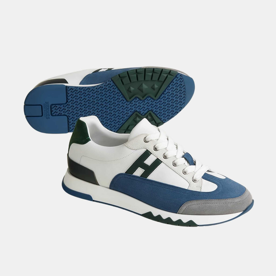 Trail Sneaker Multicolore Suede and Calfskin