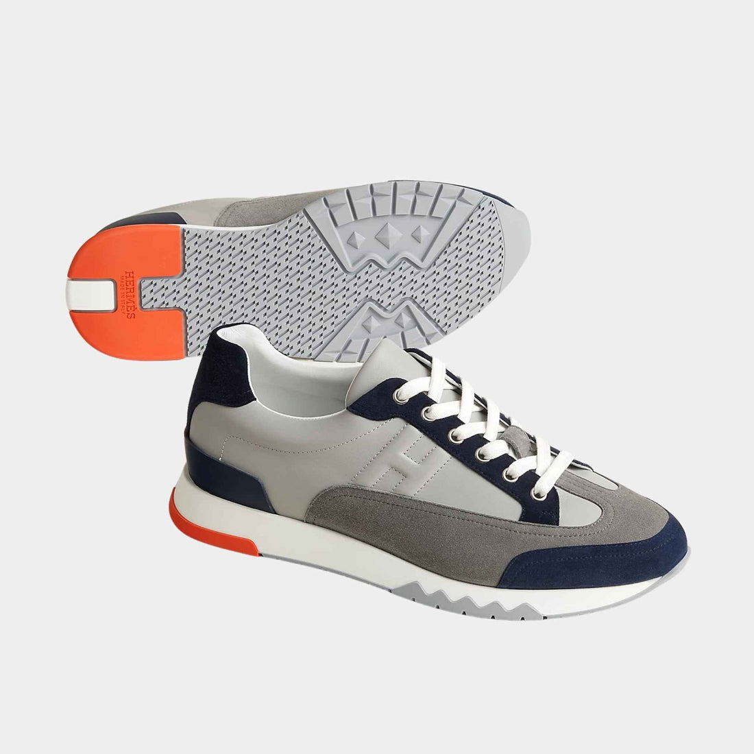 Trail Sneaker Multicolore Suede and Calfskin