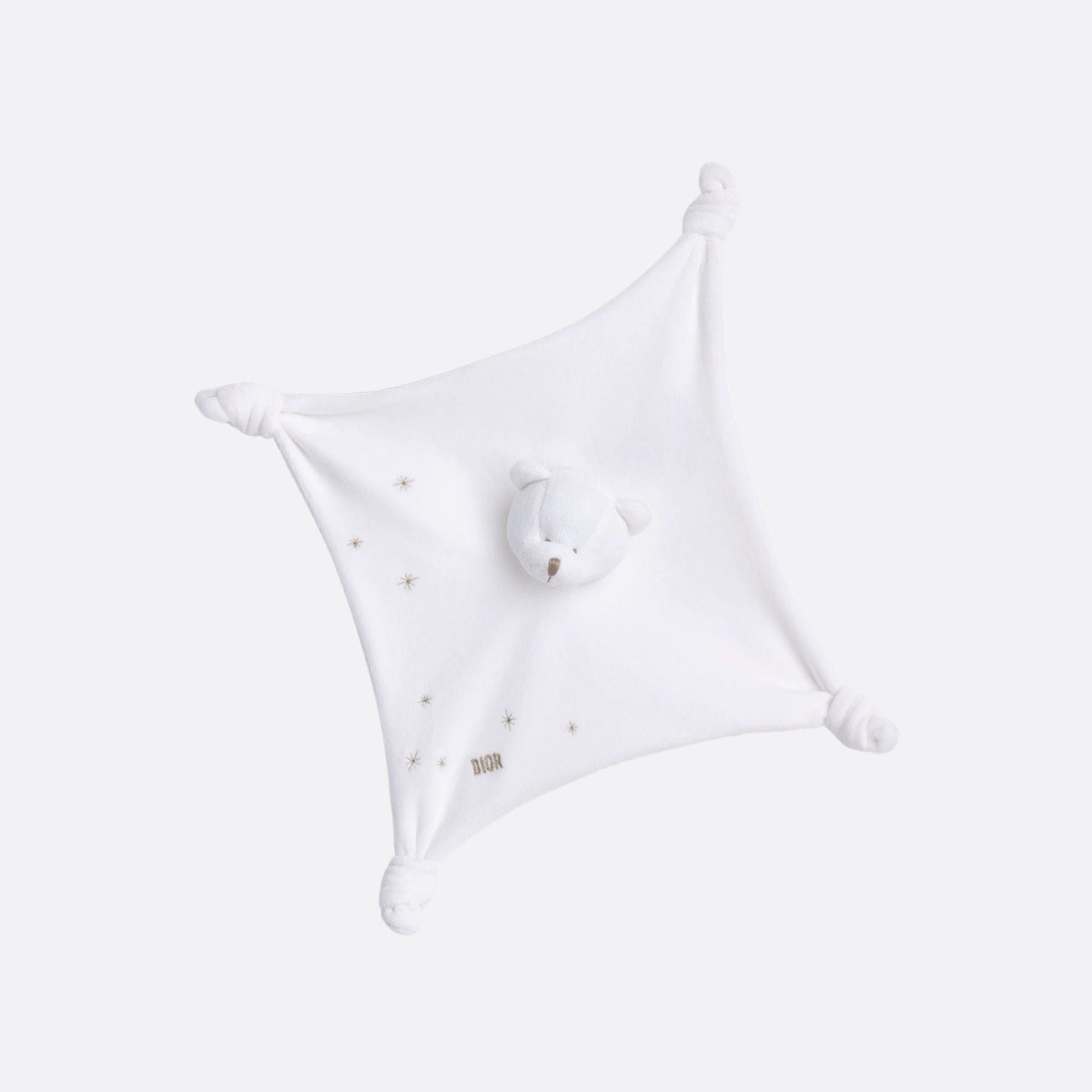 Newborn Gift Set in Ivory Cotton with Gold Star Jacquard