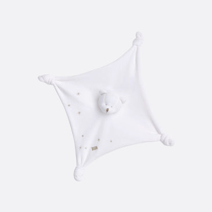 Newborn Gift Set in Ivory Cotton with Gold Star Jacquard