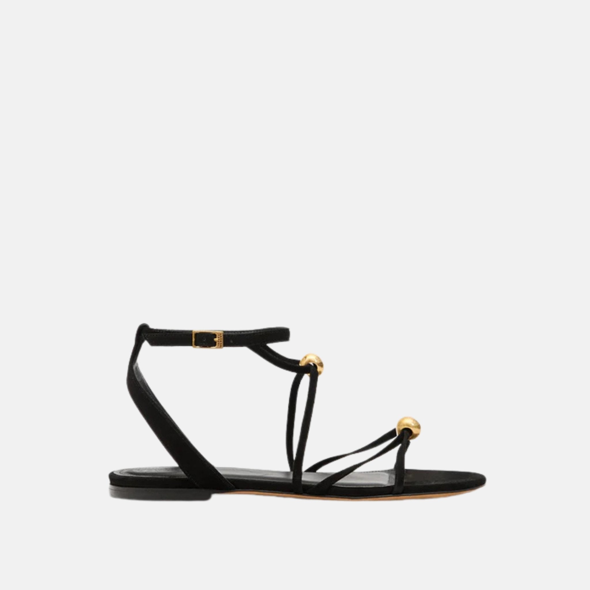 Aeza Flat Sandals In Suede Leather