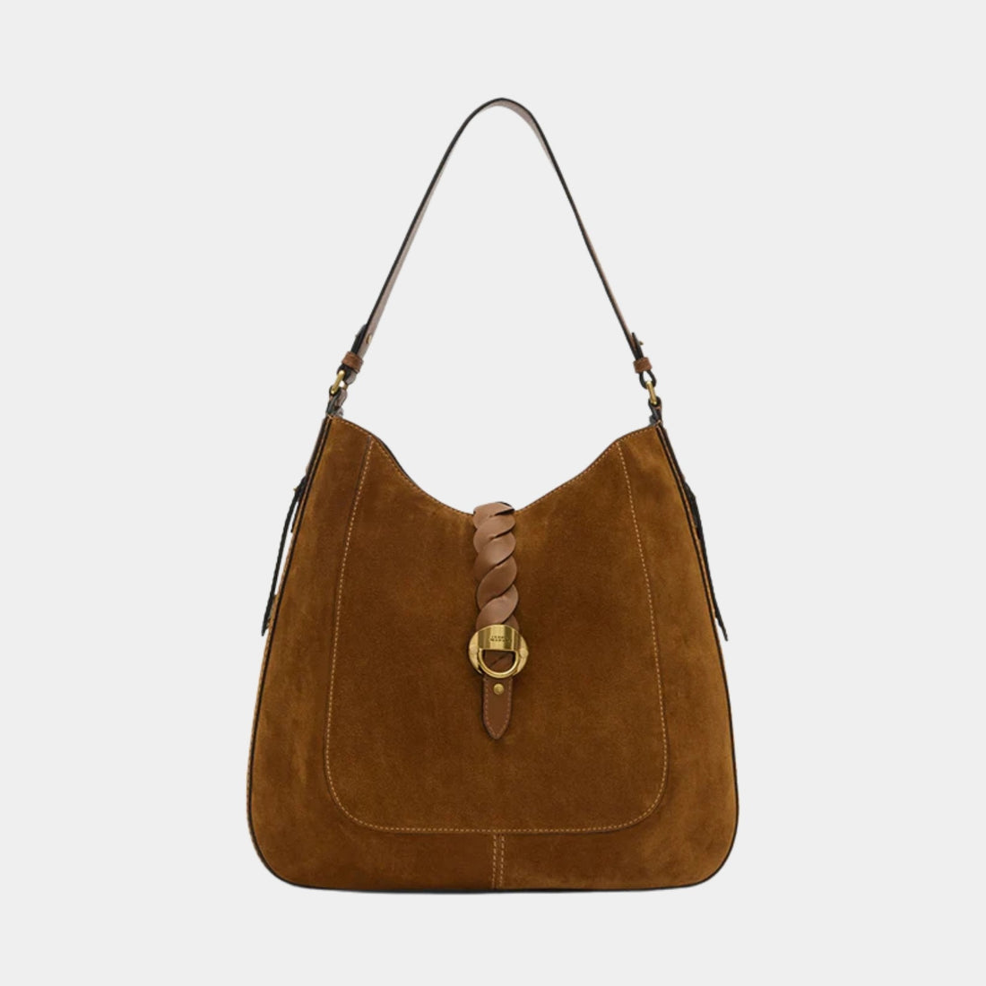 Altay Hobo Suede Calfskin Leather Bag