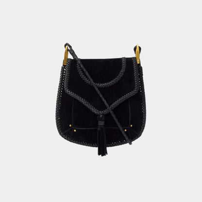 Anahi Braided Suede Leather Shoulder Bag